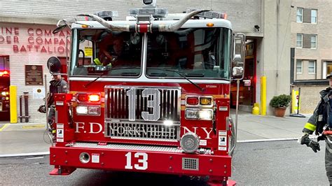 🌟 Brand New 🌟 Fdny Tower Ladder 13 Responding Youtube