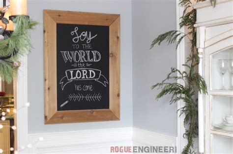 Diy Cedar Framed Magnetic Chalkboard Free Plans