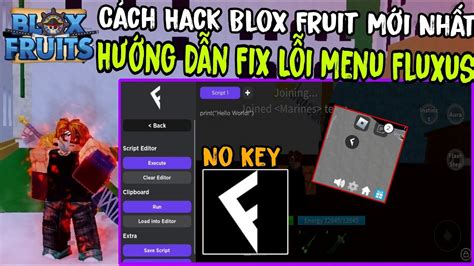 C Ch Hack Blox Fruit Update M I Nh T H Ng D N Fix L I Menu Fluxus