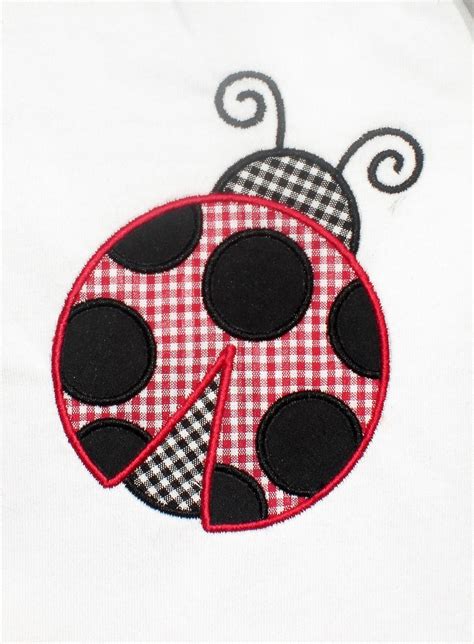 Summer Ladybug Embroidery Design Machine Applique