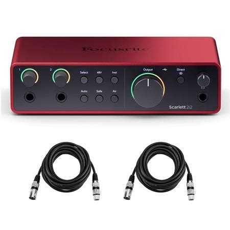 Focusrite Scarlett I Th Gen X Usb Audio Interface Bundle With