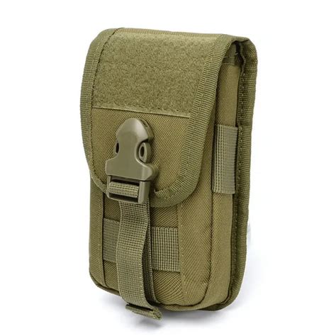 Tactical Double Layer Phone Pouch Bag Molle Mobile Phone Pouch Money