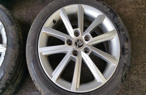 Skoda Octavia Mk Elegance Alloy Wheels Set Used Car Parts Uk