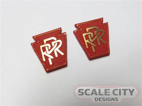 Pre Finished Prr Keystone Signs Pair Scale City Designs