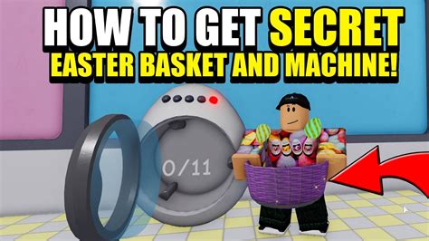 How To Get SECRET EASTER BASKET And MACHINE Laundry Simulator Roblox