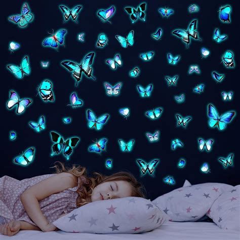 Glow In The Dark Butterfly Wall Decals Glowing Butterfly