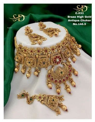 Antique Choker Necklace At Rs 1740set Bharthana Surat Id