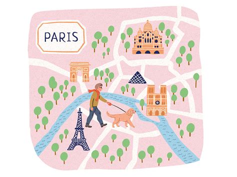 France City Tourist Maps Paris Lyon Marseille Nice Behance