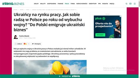 Ukraińcy na rynku pracy Jak sobie radzą w Polsce po roku od wybuchu