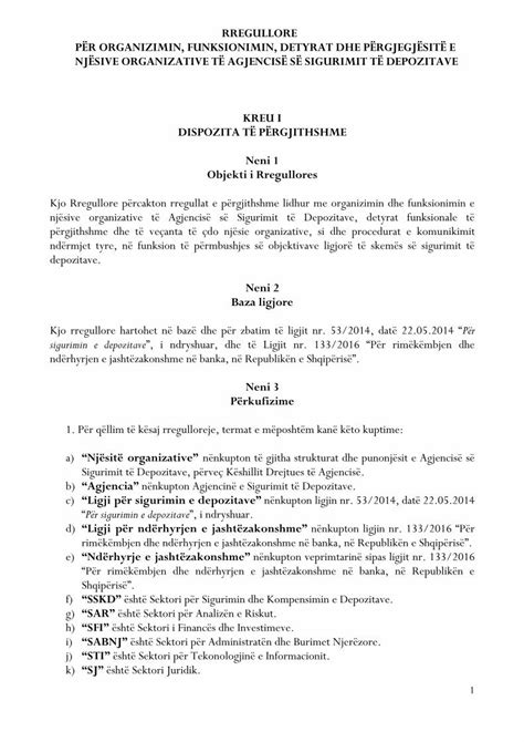 PDF RREGULLORE PËR ORGANIZIMIN FUNKSIONIMIN asd gov al download