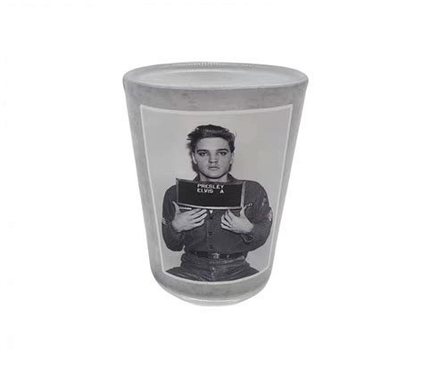 Elvis Shot Glass Enlisting Photo Mid South Products