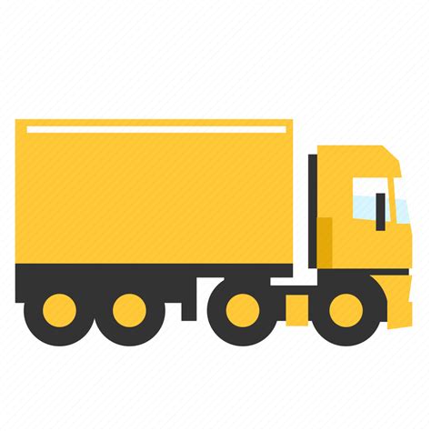 Box Cargo Semi Trailer Transport Truck Trucking Icon Download