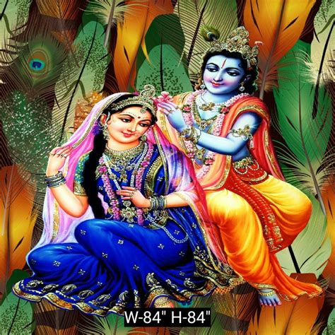 Non Woven Printed D Radha Krishna Wallpapers At Rs Square Feet In