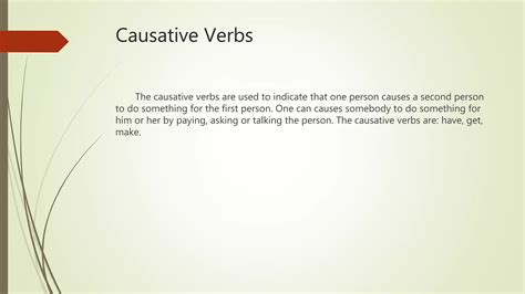 Causative Verbs Ppt