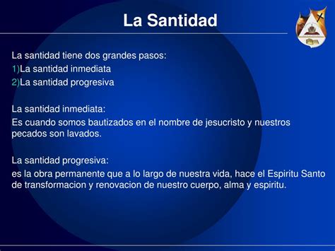 Ppt La Santidad Puntos Doctrinales Powerpoint Presentation