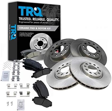 Amazon ECCPP Brake Kits Front Rear 4 Brakes Disc Rotor 8 Ceramic