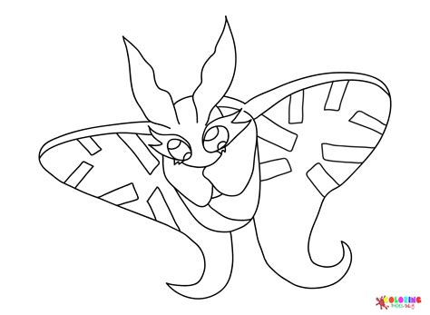 Frosmoth from Pokemon Coloring Page - Free Printable Coloring Pages