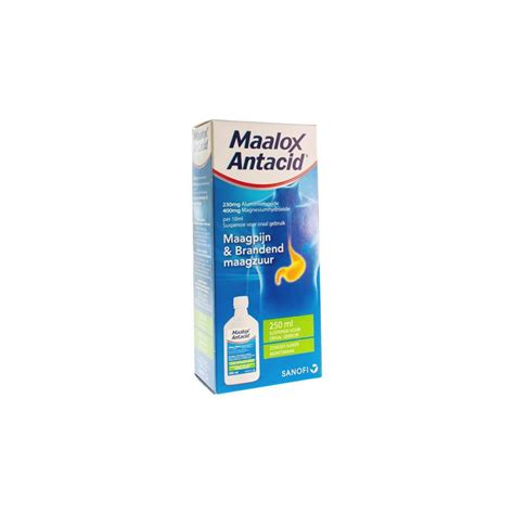 Maalox Antacid 230mg400mg10ml Suspensie Oraal 250ml Pharmazone