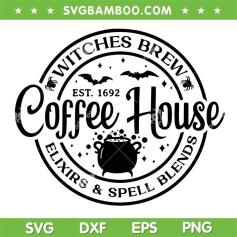 Witches Brew Coffee House Svg Png