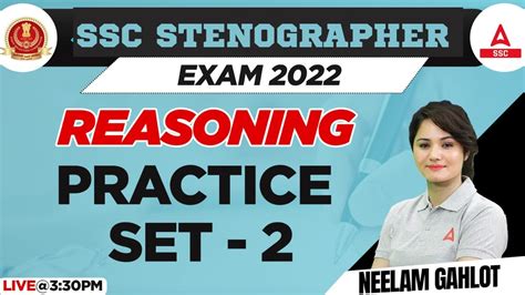 Ssc Stenographer Steno Reasoning By Neelam Gahlot Practice Set