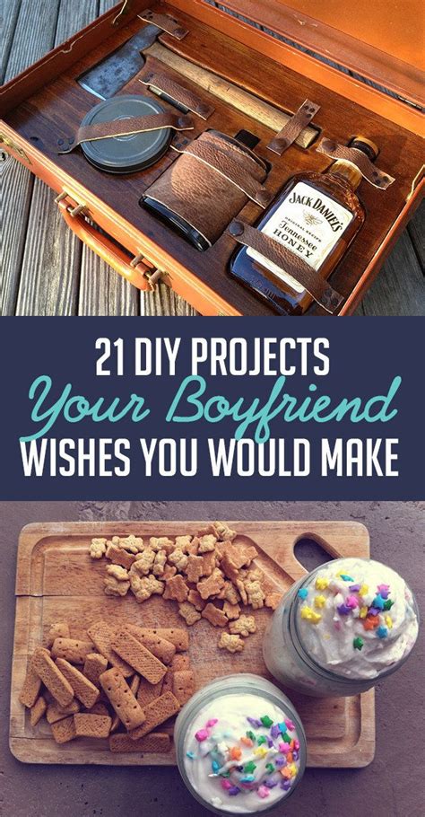 21 DIY Projects Your Boyfriend Wishes You Would Make | Diy gifts for ...