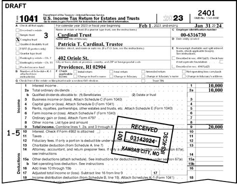 Guide For How To Fill In IRS Form 1041 58 OFF