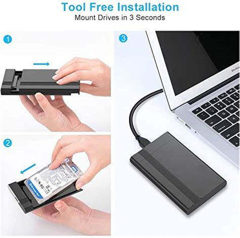 Tricom External Inch Sata Casing Hard Disk Drive Usb Hdd Case Lapster