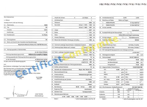 Certificat De Conformité Bmw Coc France