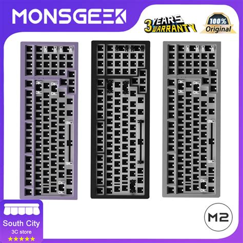 MonsGeek M2 RGB Hot Swappable Wired Mechanical Keyboard DIY Kit With Gasket Mount Structure
