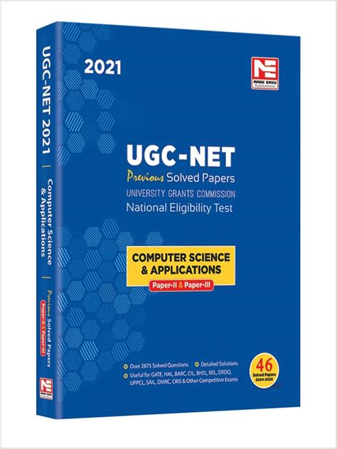 Buy Ugc Net 2021 Computer Science And Applications Paper Ii And Paper