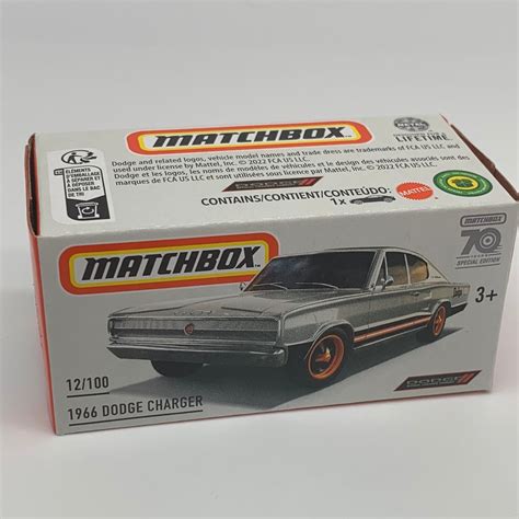 Matchbox Power Grabs 70 Years 12100 1966 Dodge Charger Forbidden Fly