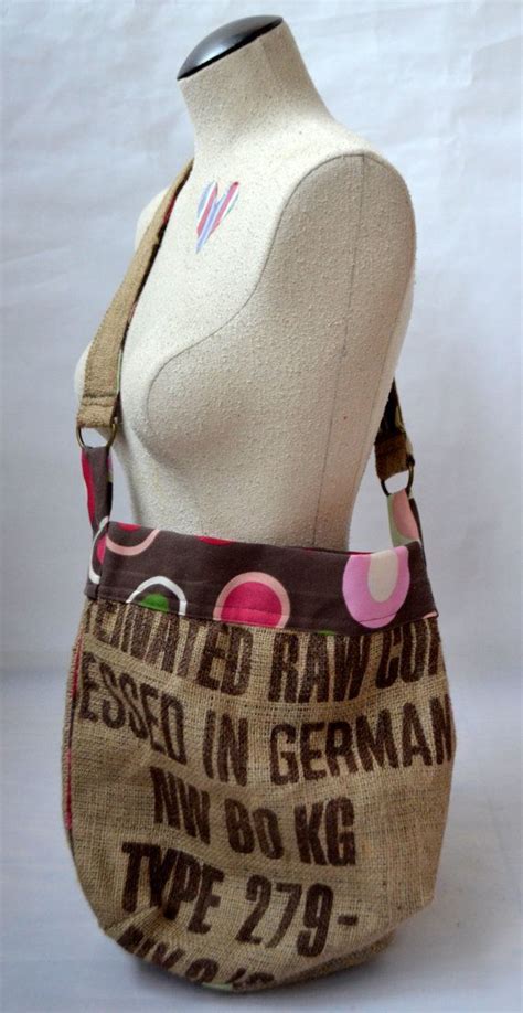 Recycled Burlap Coffee Sack Handbag Burlap Coffee Bags Bags Sack