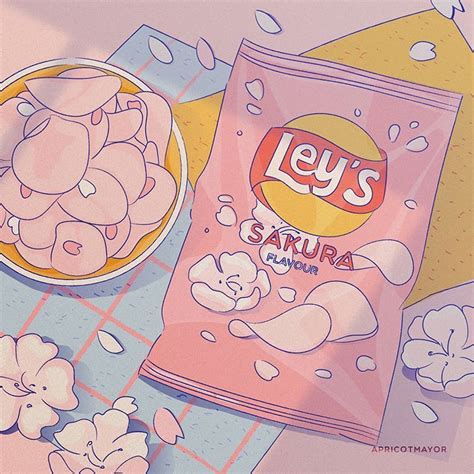 𝘼𝙥𝙧𝙞𝙘𝙤𝙩 𝙈𝙖𝙮𝙤𝙧🍊 On Instagram Lays Sakura Flavor🌸 Potato Chips With