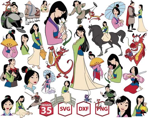 Mulan Svg Bundle Upp Upplop Graphics Resources