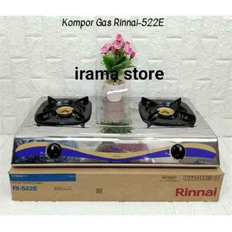 Jual Kompor Gas Rinnai 2 Tungku Ri 522e Kompor Rinnai Ri 522e Stainless