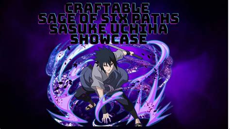 Craftable Sage Of Six Paths Sasuke Uchiha Showcase On Anime Fighters