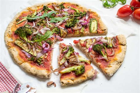 Easy, Quick Gluten free Yeast free Pizza Crust (Vegan)