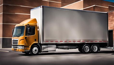 Premium Photo | Delivery truck with a big box