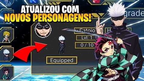 SAIU NOVA ATUALIZAÇÃO NOVO JOGO DE ANIMES ONLINE SATORO GOJO E