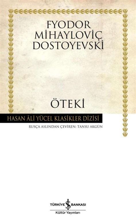 Fyodor Mihailovi Dostoyevski Teki E Kitap Indir