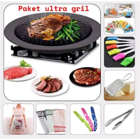 Jual Ultra Grill Pan Anti Lengket Bbq Masak Panggangan Cm Shopee