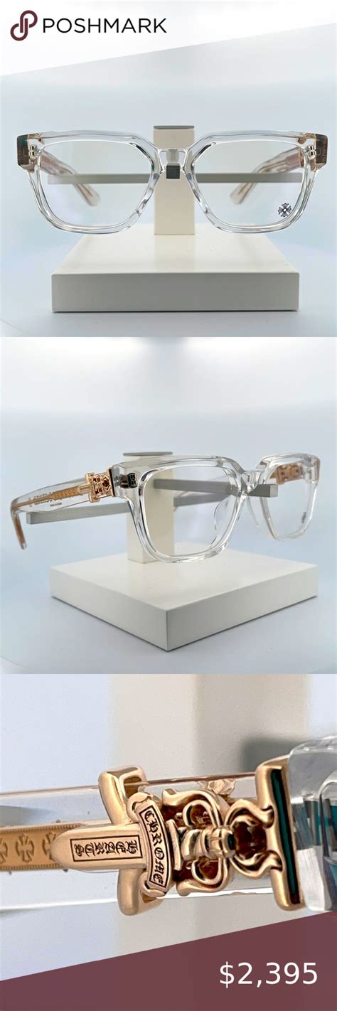 Chrome Hearts Vagillionaire Ii Crystal Optical Glasses In 2023 Mens Eye Glasses Chrome Hearts