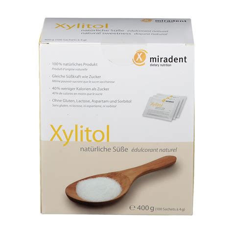 Miradent Xylitol Pulver Sachets 100x4 G Shop Apotheke