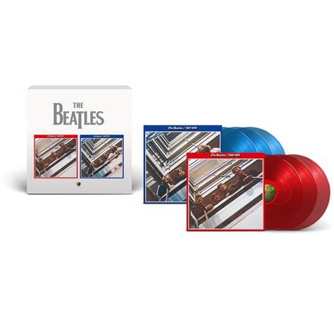 The Beatles Red Album and Blue Album