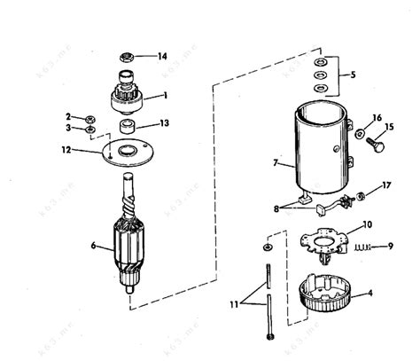 Johnson Esl S Electric Starter Group Parts Catalog