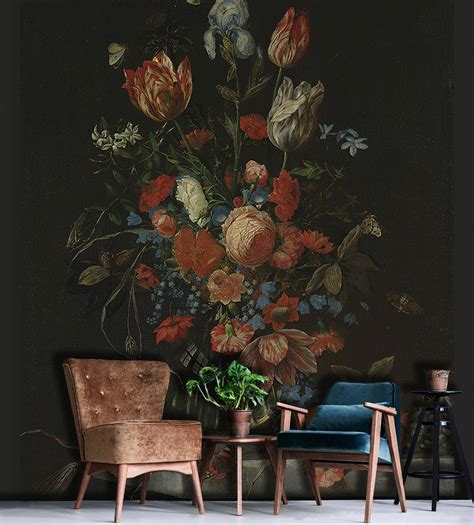 Stilleven Met Bloemen Kunst Op Behang