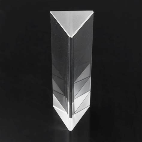 100x30x30mm Triangular Prism Optical Prisms Glass Physics Teaching Refracted Ebay