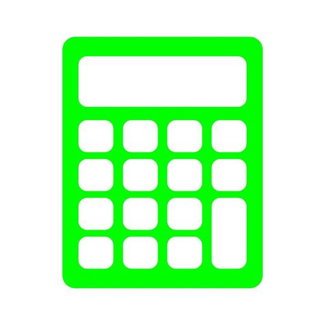 Green Calculator Icon 36710923 Vector Art At Vecteezy