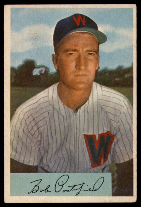 Amazon Baseball MLB 1954 Bowman 24 Bob Porterfield EX Senators