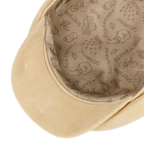 Hatteras Sustainable Corduroy Flatcap By Stetson 99 00